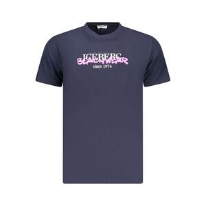 Iceberg Neon Blue Cotton Mens Men's T-Shirt